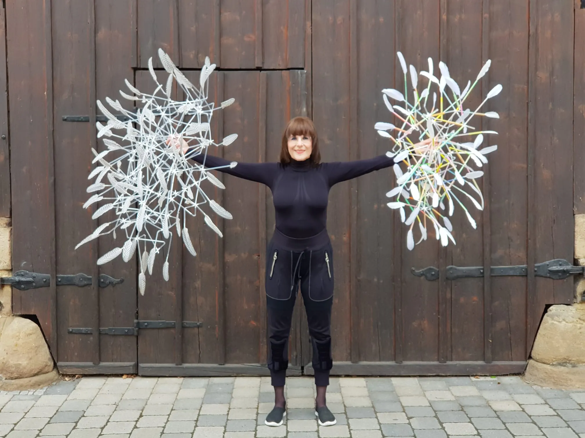 Christa Winter, Christa Winter mit Air Sculptures