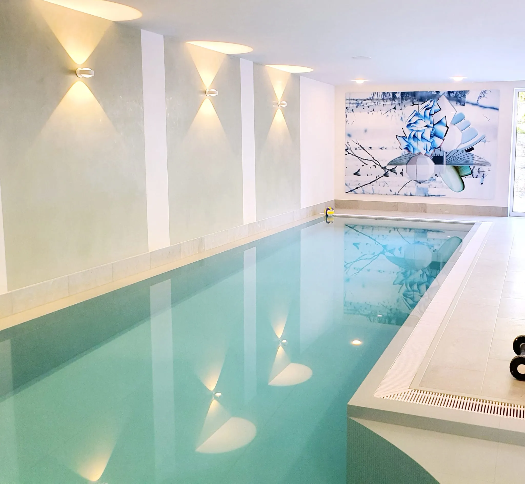 Christa Winter, Wandbild im Schwimmbad